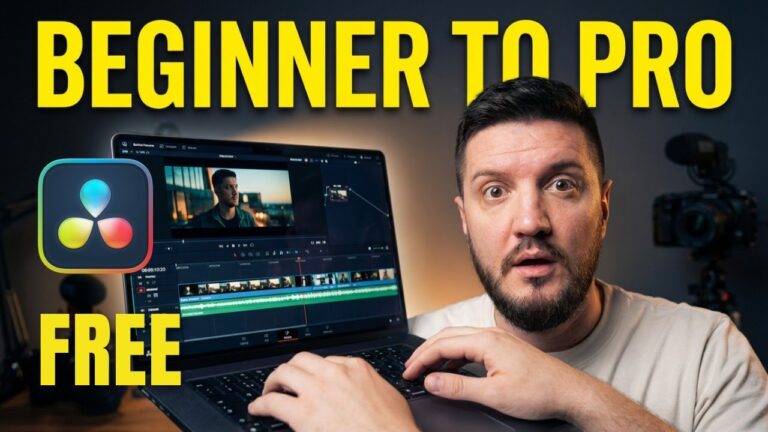Free DaVinci Resolve Editing Tutorial for Beginners